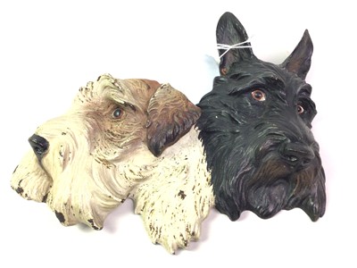 Lot 226 - CAST METAL COLD PAINTED TERRIER DOG GROUP