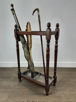 Lot 304 - MAHOGANY STICK STAND