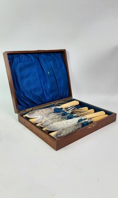 Lot 307 - TWO CANTEENS OF PLATED CUTLERY