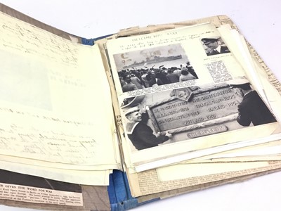 Lot 238 - WWII SCRAP-BOOK ARCHIVE