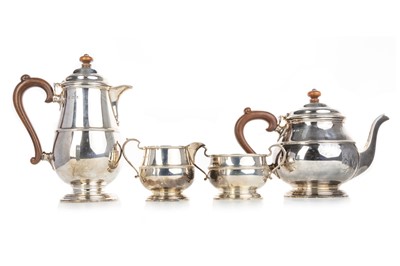 Lot 816 - GEORGE V SILVER FOUR PIECE TEA SERVICE