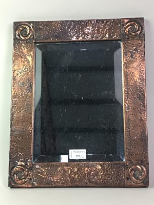 Lot 393 - ARTS & CRAFTS COPPER WALL MIRROR