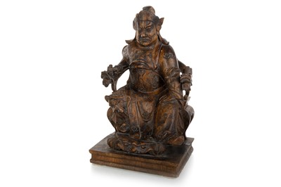 Lot 1231 - CHINESE WOOD FIGURE