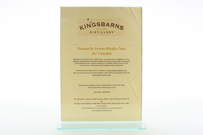 Lot 62 - KINGSBARNS 'DREAM TO DRAM' DISTILLERY TOUR