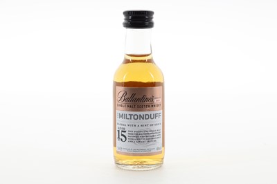 Lot 86 - MILTONDUFF 15 YEAR OLD BALLANTINE'S SERIES NO.2 MINIATURE