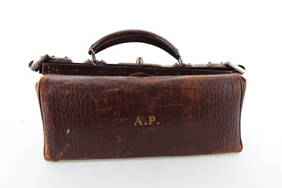 Lot 5 - ARTHUR PRICE RAF (1918 - 1943), BROWN LEATHER BAG