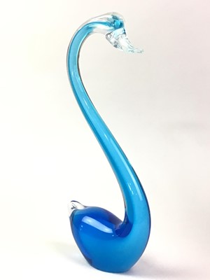 Lot 460 - MURANO STYLE GLASS SWAN