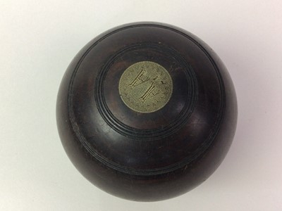 Lot 534 - THREE SETS OF LAWN BOWLS