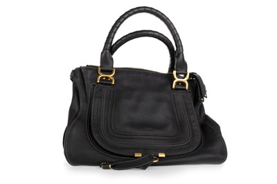 Lot 819 - CHLOE, LADY'S BLACK LEATHER HAND BAG