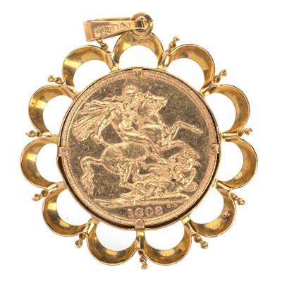 Lot 23 - VICTORIA GOLD SOVEREIGN PENDANT