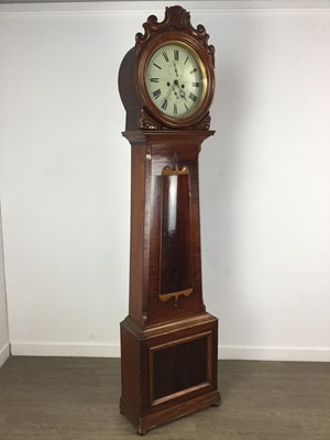 Lot 1047 - VICTORIAN MAHOGANY SCOTTISH DRUMHEAD LONGCASE CLOCK