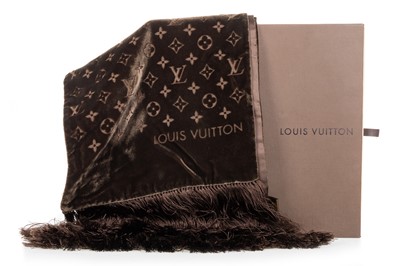 Lot 825 - LOUIS VUITTON, SILK SCARF