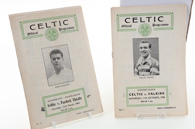 Lot 1744 - CELTIC F.C., COLLECTION OF PROGRAMMES AND FOOTBALL GUIDES