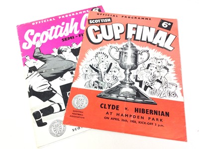 Lot 603 - CLYDE VS HIBERNIAN SCOTTISH CUP FINAL PROGRAMME