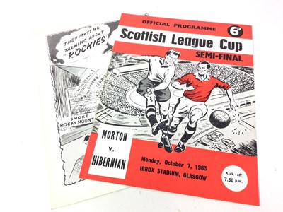 Lot 605 - COLLECTION OF HIBS SCOTTISH CUP AND LEAGUE CUP PROGRAMMES