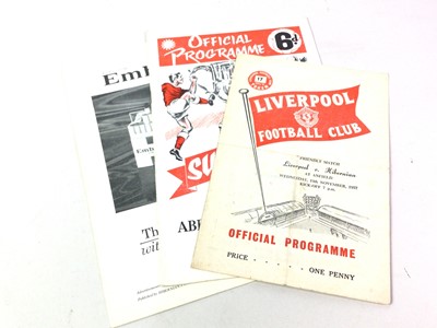 Lot 606 - LIVERPOOL VS HIBERNIAN PROGRAMME