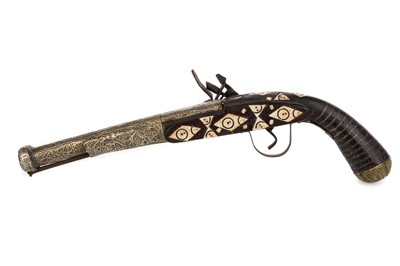 Lot 26 - OTTOMAN FLINTLOCK PISTOL