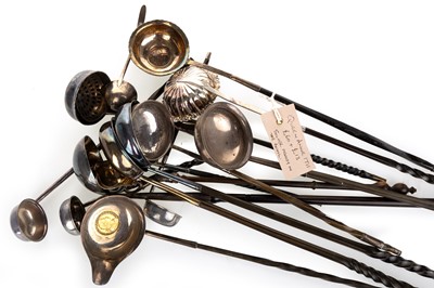 Lot 837 - COLLECTION OF TODDY LADLES