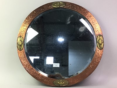 Lot 443 - ARTS & CRAFTS WALL MIRROR