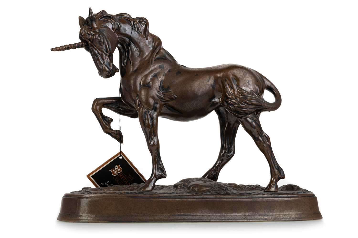 Lot 1456 - BESWICK, THE BRITANNIA COLLECTION UNICORN FIGURE