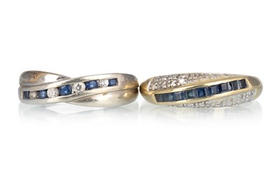 Lot 430 - TWO SAPPHIRE BANDS