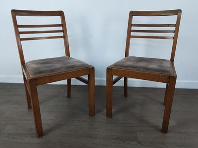 Lot 711 - PAIR OF HEALS OF LONDON OAK CHAIRS