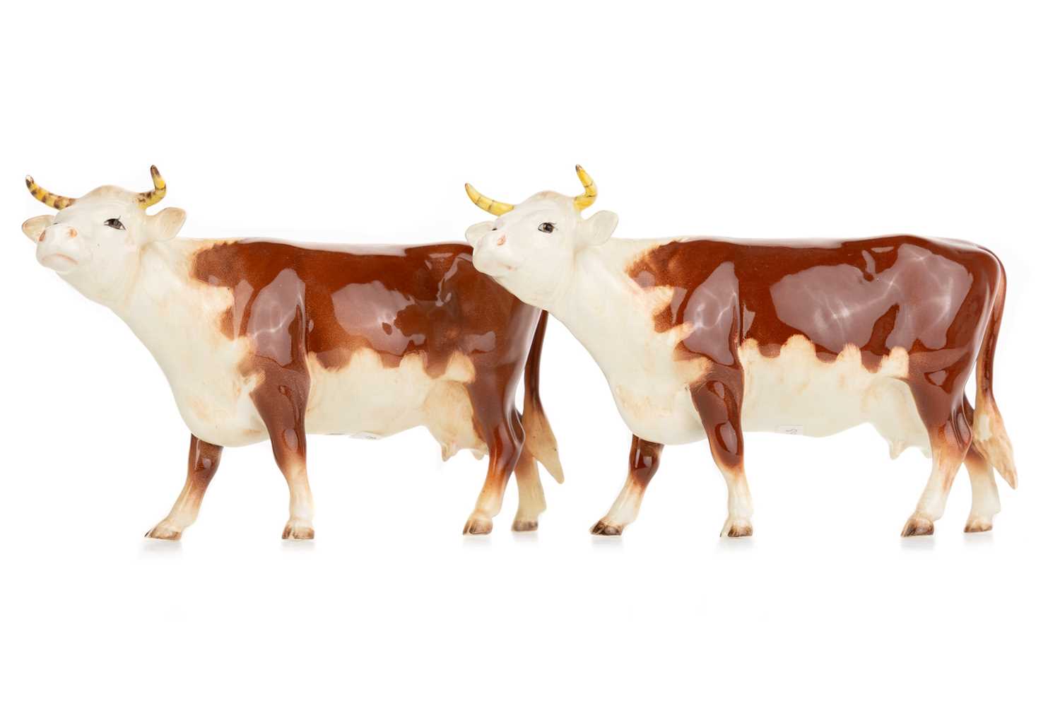 Lot 1479 - BESWICK, FOUR BOVINE FIGURES