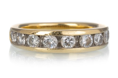 Lot 442 - DIAMOND HALF ETERNITY RING