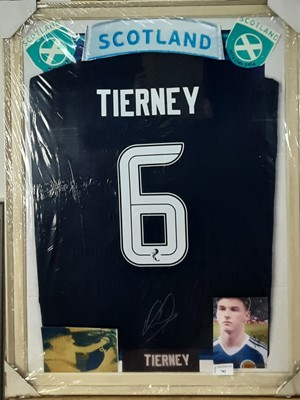 Lot 782 - KIERAN TIERNEY, SIGNED SCOTLAND SHIRT