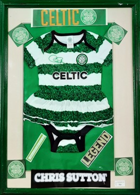 Lot 783 - CHRIS SUTTON, SIGNED CELTIC BABYGROW