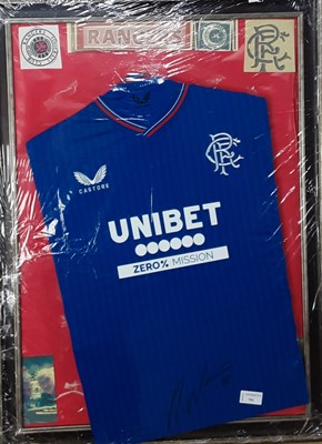 Lot 791 - NACHO NOVO, SIGNED RANGERS SHIRT