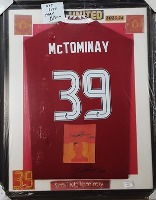 Lot 803 - SCOTT MCTOMINAY, SIGNED MANCHESTER UNITED SHIRT