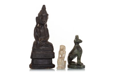 Lot 635 - CHINESE GOD OF LUCK (SANXING) BRONZE PLAQUE