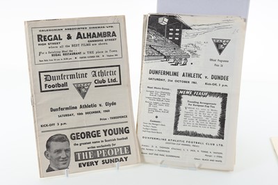 Lot 1749 - DUNFERMLINE F.C., COLLETION OF PROGRAMMES