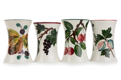 Lot 1580 - WEMYSS, FOUR BEAKER VASES