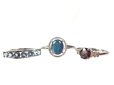 Lot 18 - COLLECTION OF GEM SET RINGS