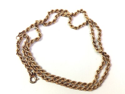 Lot 837 - ROPE LINK NECKLACE