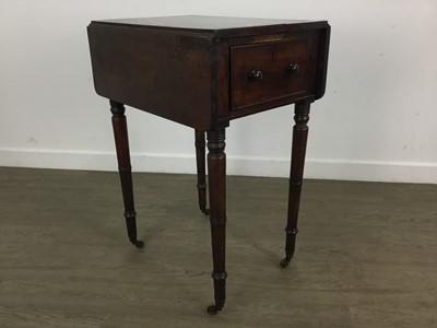 Lot 815 - MAHOGANY DROP LEAF TABLE