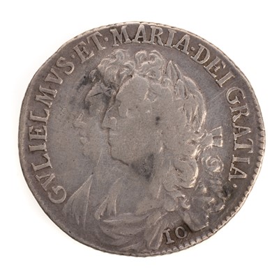 Lot 36 - SCOTLAND WILLIAM AND MARY TEN SHILLINGS