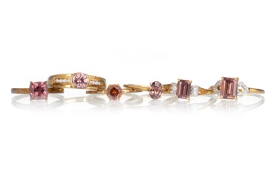 Lot 454 - FIVE SPINEL RINGS