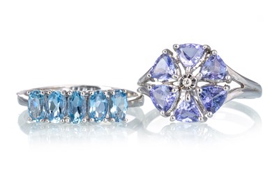 Lot 456 - TWO GEM SET RINGS