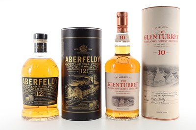 Lot 86 - ABERFELDY 12 YEAR OLD AND GLENTURRET 10 YEAR OLD