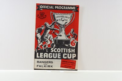 Lot 1756 - RANGERS F.C. VS. FALKIRK F.C., LEAGUE CUP SEMI-FINAL PROGRAMME