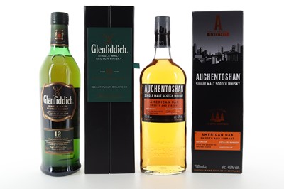 Lot 87 - GLENFIDDICH 12 YEAR OLD AND AUCHENTOSHAN AMERICAN OAK