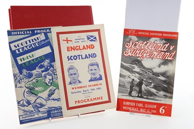 Lot 1704 - SCOTTISH INTERNATIONAL, COLLECTION OF FOOTBALL PROGRAMMES