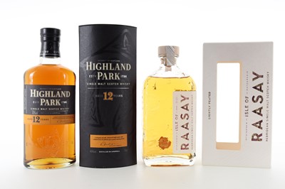 Lot 107 - RAASAY BATCH R-01 AND HIGHLAND PARK 12 YEAR OLD