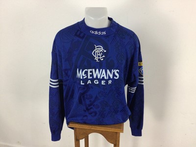 Lot 1781 - BRIAN LAUDRUP OF RANGERS F.C., HOME JERSEY