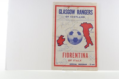 Lot 1788 - RANGERS F.C. VS. A.C.F. FIORENTINA, PROGRAMME