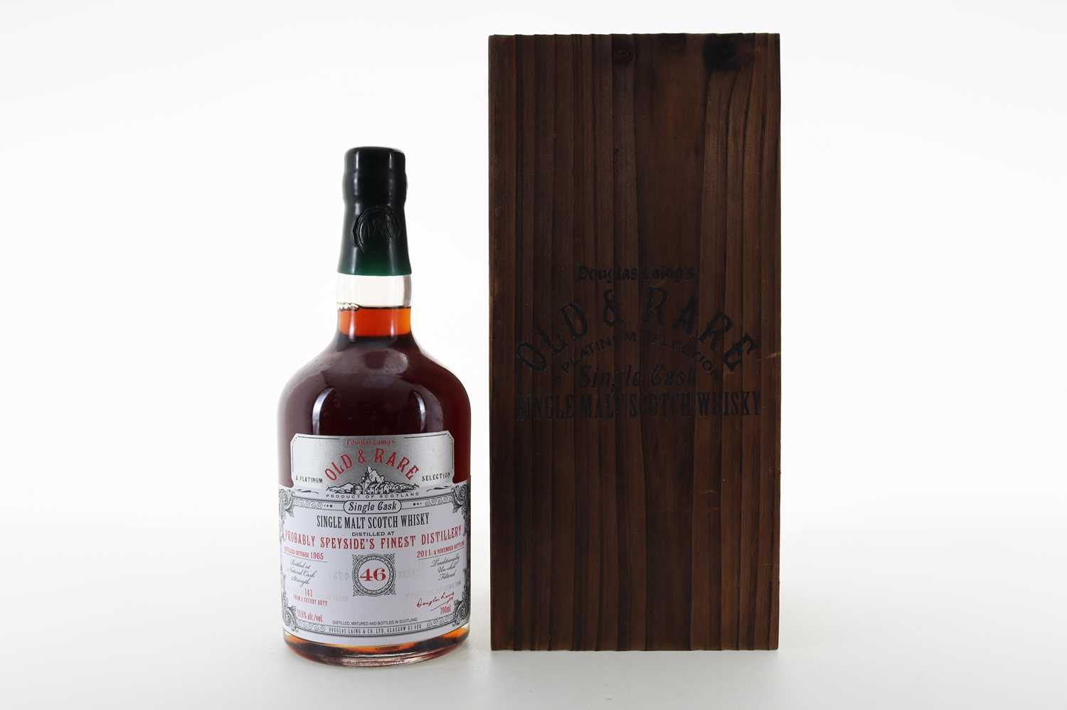 Lot 139 - PROBABLY SPEYSIDE'S FINEST DISTILLERY (GLENFARCLAS) 1965 46 YEAR OLD DOUGLAS LAING OLD & RARE