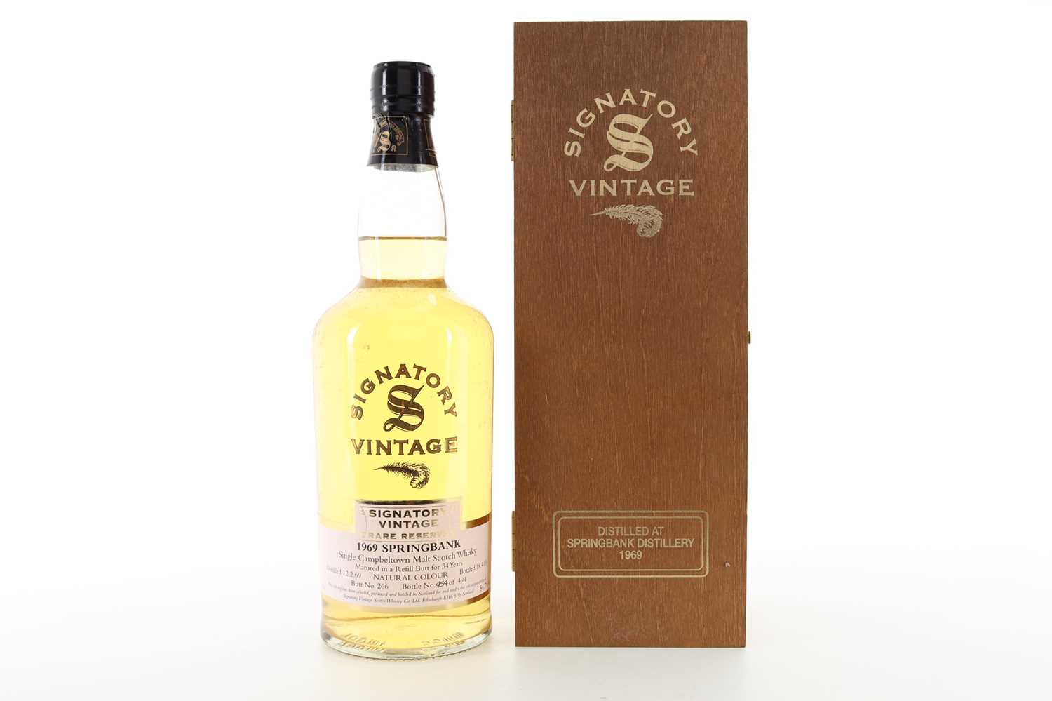 Lot 157 - SPRINGBANK 1969 34 YEAR OLD SIGNATORY